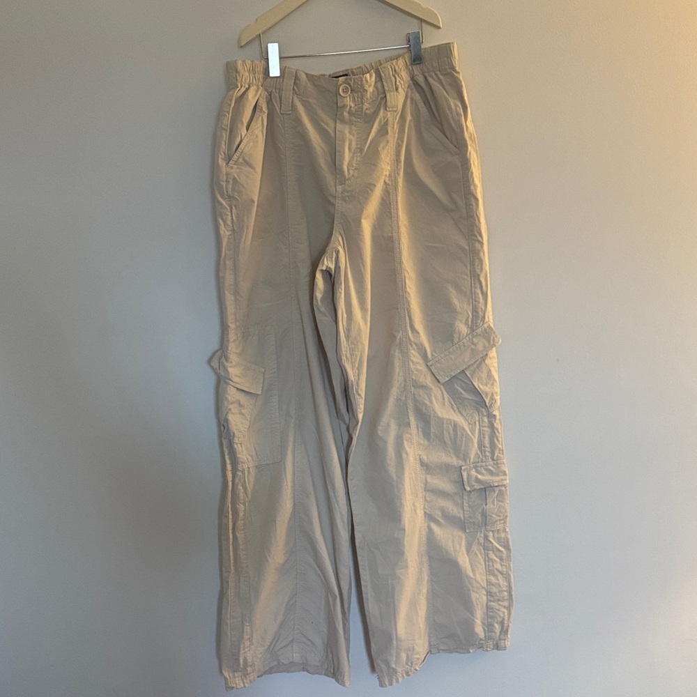 Tan Y2K Cargo Pants